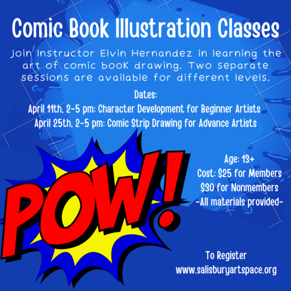 Comic Book Illustration Classes - Salisbury Art Space